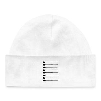 Aft Rudder – Silhouette - Baby Organic Beanie - white - Front