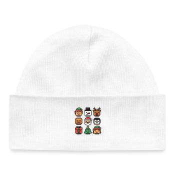 Noël Blocs de construction Chefs Jeunesse Enfant Noël - Bonnet bébé bio - blanc - Devant