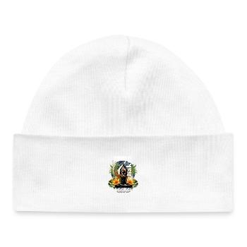 Jardin de nuit Tigre Mysticisme - Bonnet bébé bio - blanc - Devant