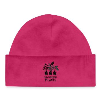 Easily Distracted by Plants - Baby Organic Beanie - white - Front