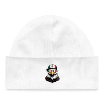 Mexican Eagle Retro Sunglasses - Baby Organic Beanie - white - Front