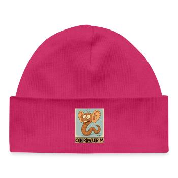 Ohrwurm by Rico Beck - Baby Organic Mütze - hot Pink - Vorne