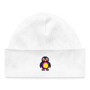 Penguin Halloween Zombie - Baby Organic Beanie - white - Front