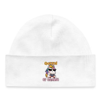 Reine du jeu - Gamble Unicorn - Bonnet bébé bio - blanc - Devant