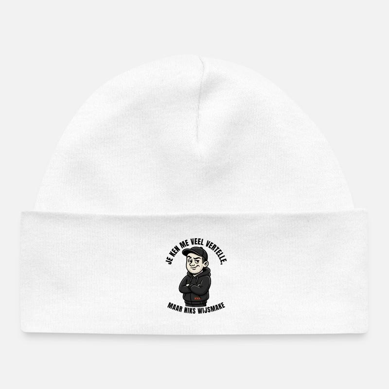 Vous me connaissez beaucoup, mais ne me trompez pas - Bonnet bébé bio - blanc