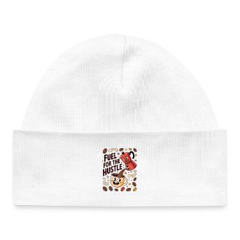 Fuel for Diligence and Focus - Baby Organic Beanie - white - Front