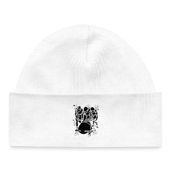 Bobsleigh Bobsleigh Bobsleigh à quatre - Bonnet bébé bio - blanc - Devant