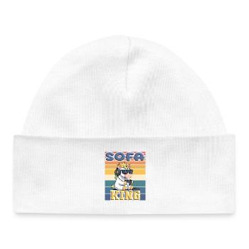 King Unicorn Sofa - Baby Organic Beanie - white - Front