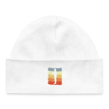 Vintage Clarinetist Sketch - Baby Organic Beanie - white - Front