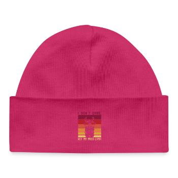 Je m’en fiche - Pas mon ProbLama - Lama drôle - Bonnet bébé bio - blanc - Devant