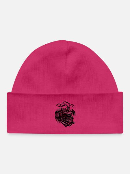 Locomotive - Bonnet bébé bio - blanc