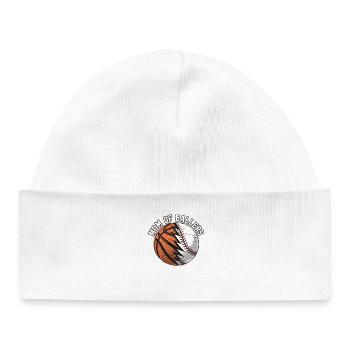 Mom of Ballers – Sportmama Design - Baby Organic Beanie - white - Front