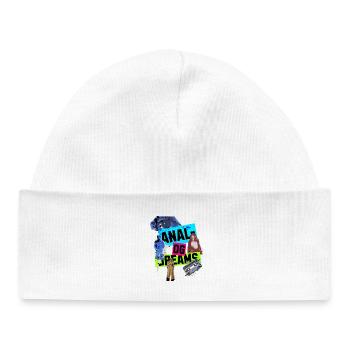 Analog Dreams – Retro Collage Design in 90s Style - Baby Organic Beanie - white - Front