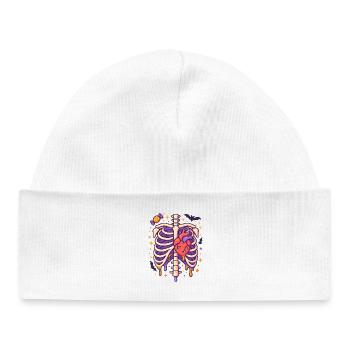 Anatomy Gothic Thoracic Cage - Baby Organic Beanie - white - Front