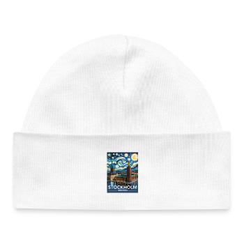 Stockholm - Bonnet bébé bio - blanc - Devant