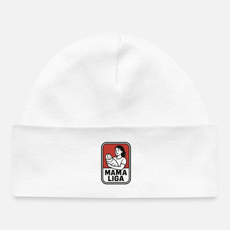 Icône de maternité de la Mom League - Bonnet bébé bio - blanc
