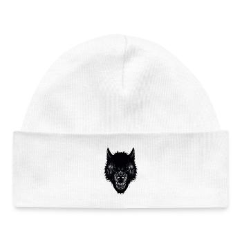 Wolf - Baby Organic Mütze - Weiß - Vorne