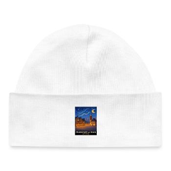 Francfort-sur-le-Main Vue nocturne - Bonnet bébé bio - blanc - Devant