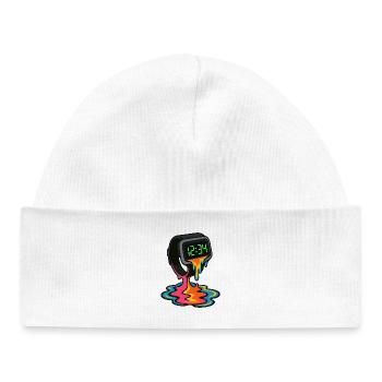 Melting Neon Watch - Baby Organic Beanie - white - Front