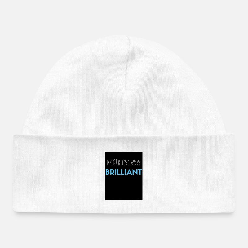 Brillant sans effort - Bonnet bébé bio - blanc