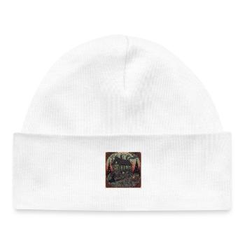Horror Christmas Squiggle Factory Gnome Monster - Baby Organic Beanie - white - Front