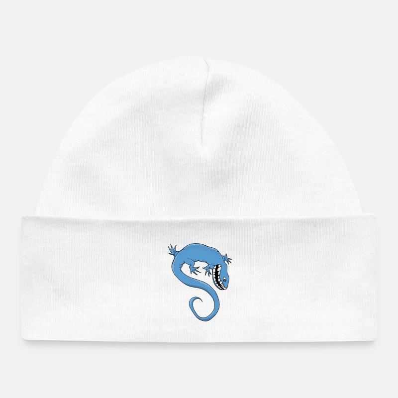 Créature bleue mythique et fantastique - Bonnet bébé bio - blanc
