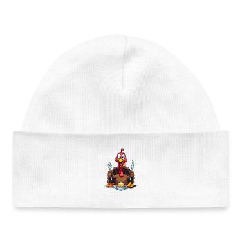 Thanksgiving Drôle Dinde de Thanksgiving - Bonnet bébé bio - blanc - Devant