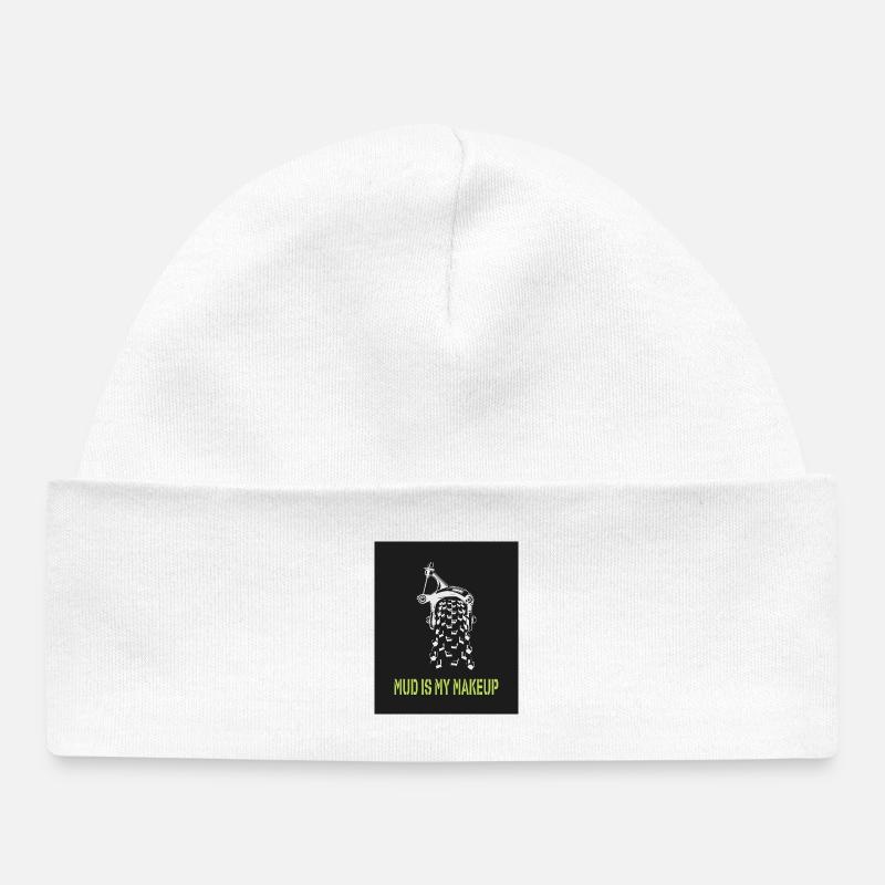 La boue est mon maquillage - Bonnet bébé bio - blanc
