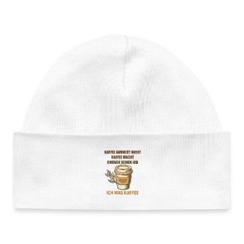 Tasse Vintage Coffee Saying - Bonnet bébé bio - blanc - Devant
