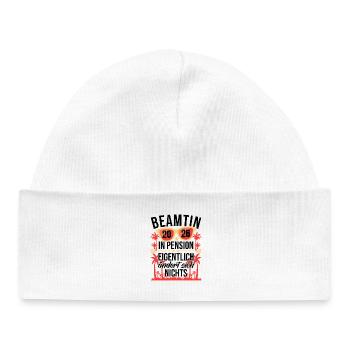 Retired civil servant Retired pensioner 2026 - Baby Organic Beanie - white - Front