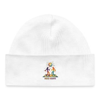 Disco Nights Watercolor | 70s Retro Dance Party - Baby Organic Beanie - white - Front