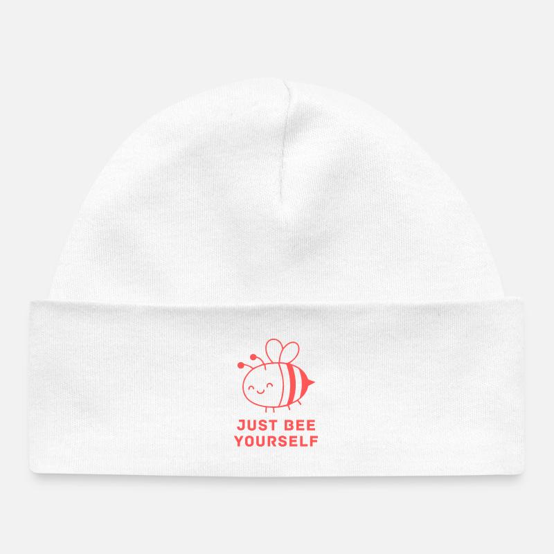 Logo de Bee Yourself Cute Bee Bee - Bonnet bébé bio - blanc