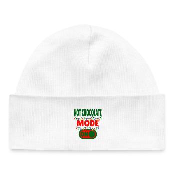 Hot Chocolate Mode ON - Baby Organic Beanie - white - Front