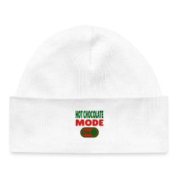 Hot Chocolate Mode ON - Baby Organic Beanie - white - Front