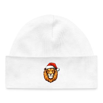 Leo Christmas - Bonnet bébé bio - blanc - Devant