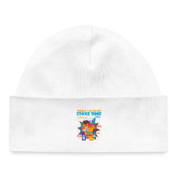 Nettoyage de l’humour design - Bonnet bébé bio - blanc - Devant
