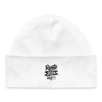 Pension 2026 Countdown Chart - Baby Organic Beanie - white - Front