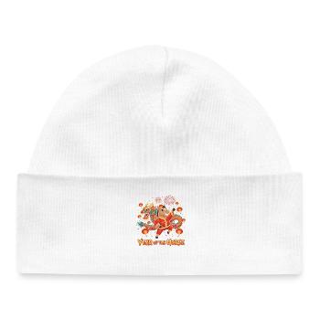 Year of the Horse 2026 – Chinese New Year for K - Baby Organic Beanie - white - Front