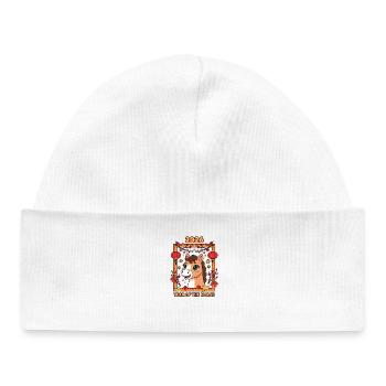 Year of the Horse 2026 – Chinese New Year for K - Baby Organic Beanie - white - Front