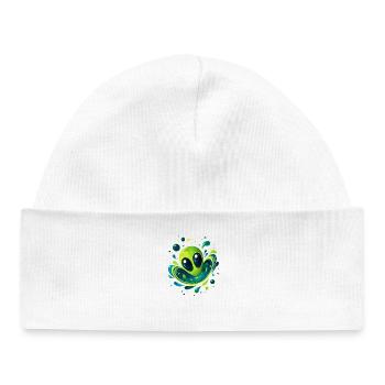 Galactic Alien Vortex - Baby Organic Beanie - white - Front