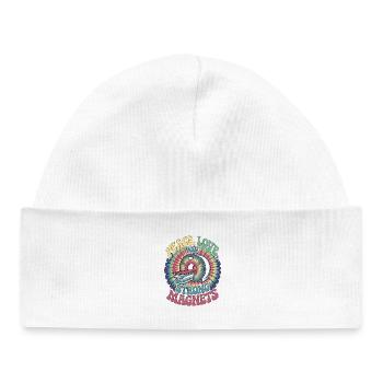 MRI Tech Peace Love And Radiographer Rad Tech - Baby Organic Beanie - white - Front