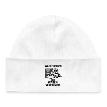 Were Clearers Heroes - Baby Organic Beanie - white - Front