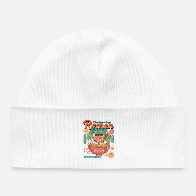 Ramen chasseurs - Bonnet bébé bio - blanc