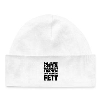 Ce n’est pas de la sueur - du fitness - une perte de poids qui dit - Bonnet bébé bio - blanc - Devant