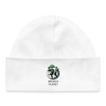 Cracked Planet Eco Scene - Baby Organic Beanie - white - Front