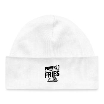 Propulsé par Fries - Bonnet bébé bio - blanc - Devant