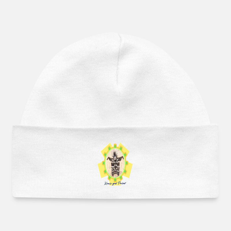 Skunk_Know_your_Power - Bonnet bébé bio - blanc