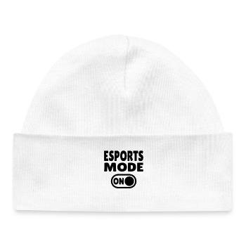 Esports Mode ON – Gaming - Baby Organic Mütze - Weiß - Vorne