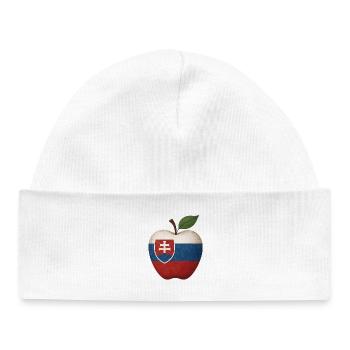 Slovaquie - Bonnet bébé bio - blanc - Devant