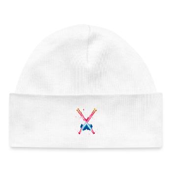 Drums Retrowave - Baby Organic Beanie - white - Front